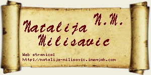Natalija Milisavić vizit kartica